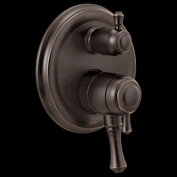 Delta T27897 Traditional 2-Handle Monitor 17 Series Valve Trim with 3-Setting Integrated Diverter