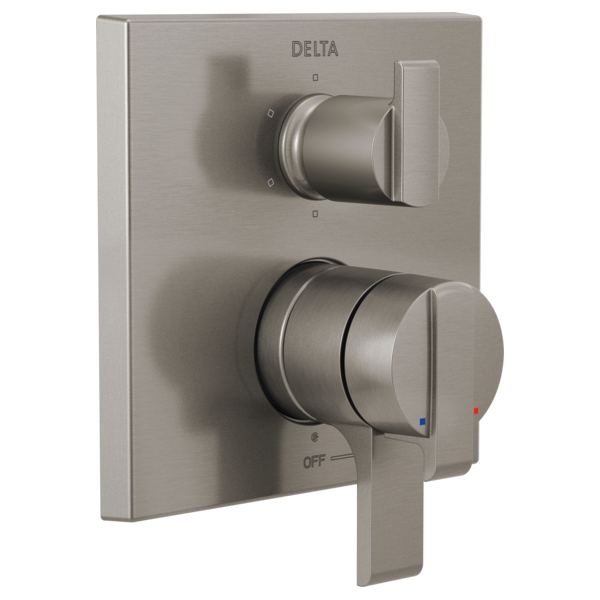 Delta T27967 Angular Modern Monitor 17 Series Valve Trim with 6-Setting Integrated Diverter