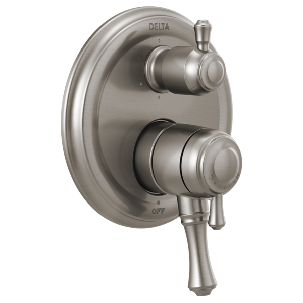 Delta T27997 Traditional 2-Handle Monitor 17 Series Valve Trim with 6-Setting Integrated Diverter