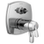 Delta T27T876-PR-LHP 17 Thermostatic Integrated Diverter Trim with Three Function Diverter Less Diverter Handle