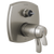 Delta T27T876-PR-LHP 17 Thermostatic Integrated Diverter Trim with Three Function Diverter Less Diverter Handle