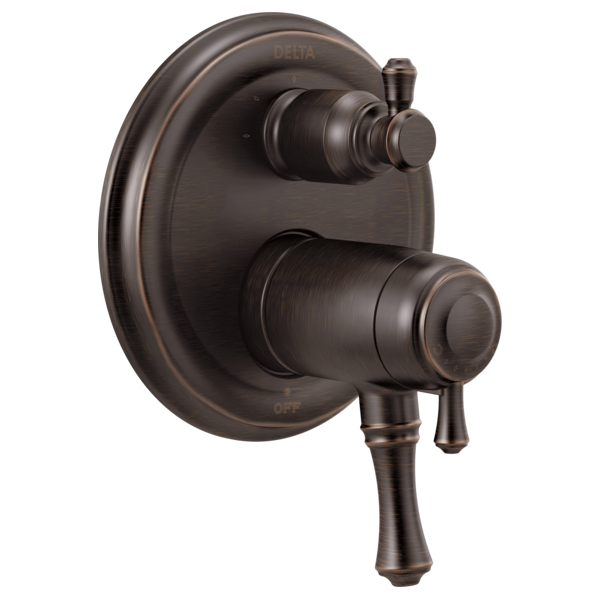 Delta T27T897 Traditional 2-Handle TempAssure 17T Series Valve Trim with 3-Setting Integrated Diverter