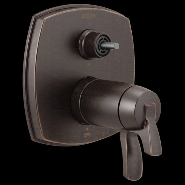 Delta T27T976-LHP 17 Thermostatic Integrated Diverter Trim with Six Function Diverter Less Diverter Handle