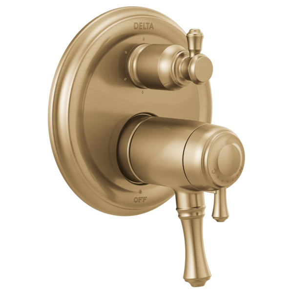 Delta T27T997 Traditional 2-Handle TempAssure 17T Series Valve Trim with 6-Setting Integrated Diverter