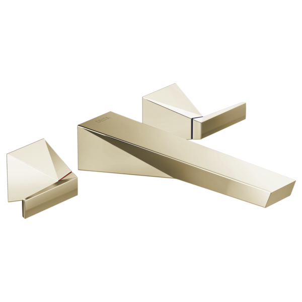 Delta T3543LF-PR-WL Two Handle Wall Mount Bathroom Faucet Trim