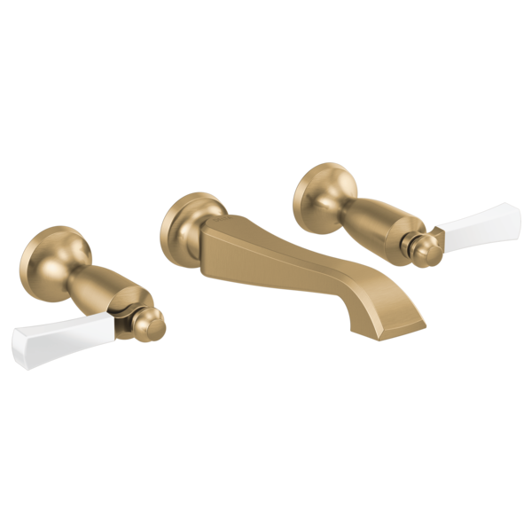Delta T3556LF-WL Two Handle Wall Mount Bathroom Faucet Trim Only