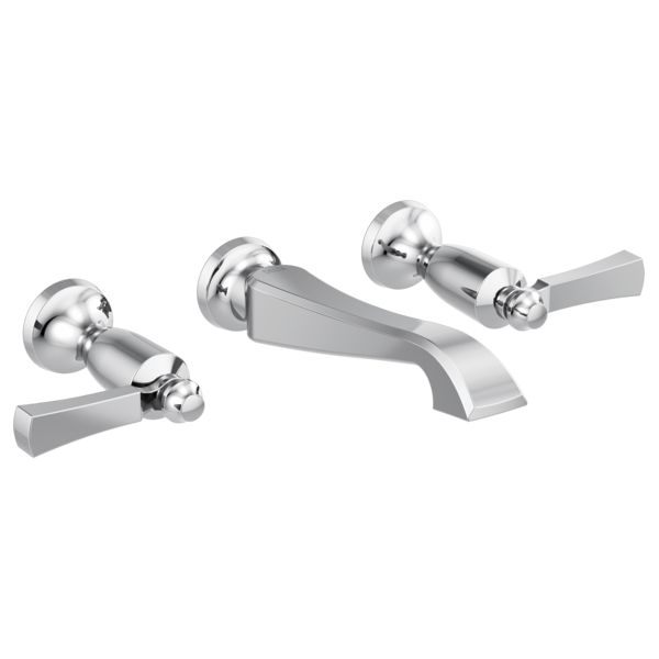 Delta T3556LF-WL Two Handle Wall Mount Bathroom Faucet Trim Only