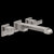 Delta T3567LF-WL Two Handle Wall Mount Bathroom Faucet Trim