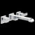 Delta T3567LF-WL Two Handle Wall Mount Bathroom Faucet Trim