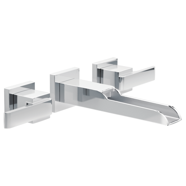 Delta T3568LF-WL Two Handle Wall Mount Channel Bathroom Faucet Trim