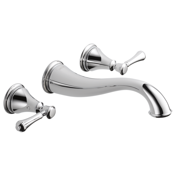 Delta T3597LF-WL Two Handle Wall Mount Bathroom Faucet Trim