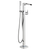 Delta T4768-FL Single Handle Floor Mount Channel Spout Tub Filler Trim with Hand Shower