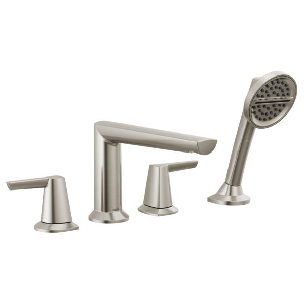 Delta T4771 4-Hole Roman Tub Trim with Hand Shower