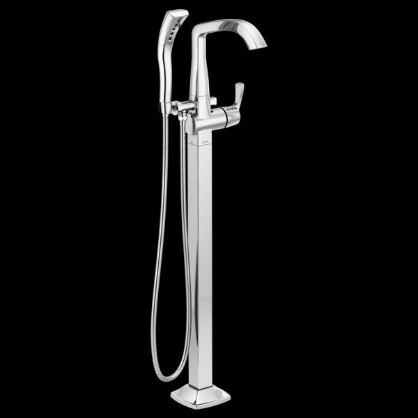 Delta T4776-PR-FL Floor Mount Tub Filler Trim