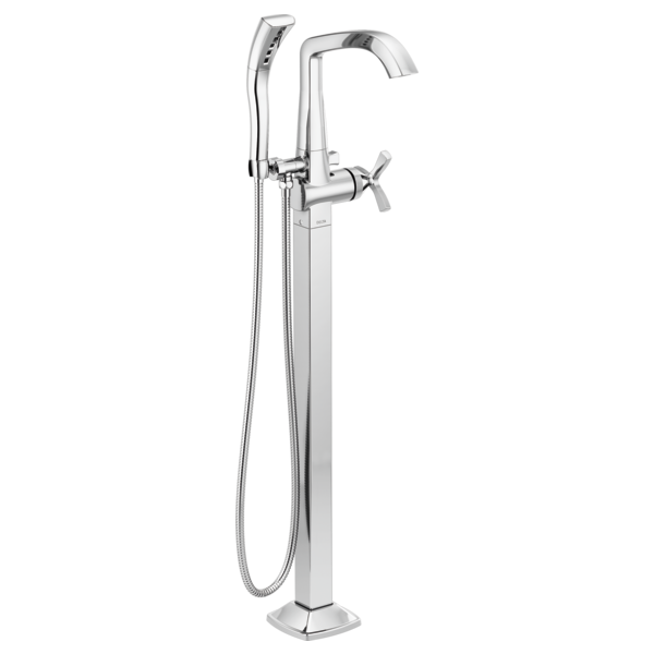 Delta T47766-PR-FL Floor Mount Tub Filler Trim