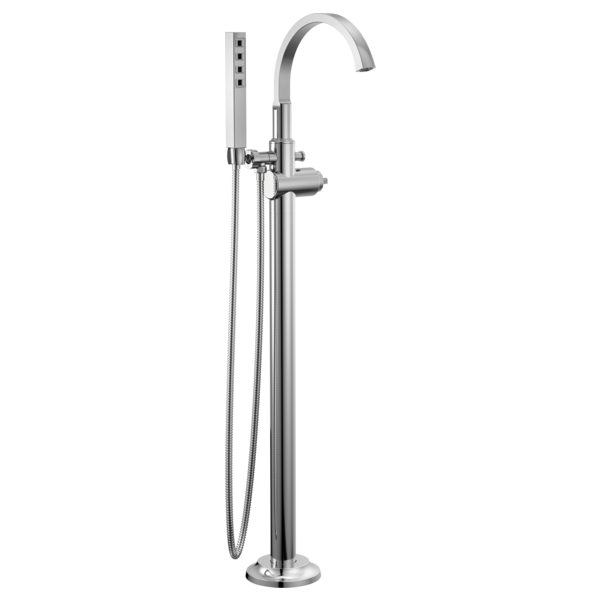 Delta T4788-PR-LHP-FL Floor Mount Tub Filler Trim