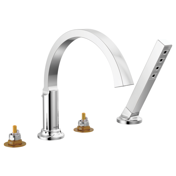 Delta T4788-PR-LHP Roman Tub Trim with Hand Shower