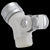 Delta U4002-PK Pin Mount Swivel Connector for Hand Shower