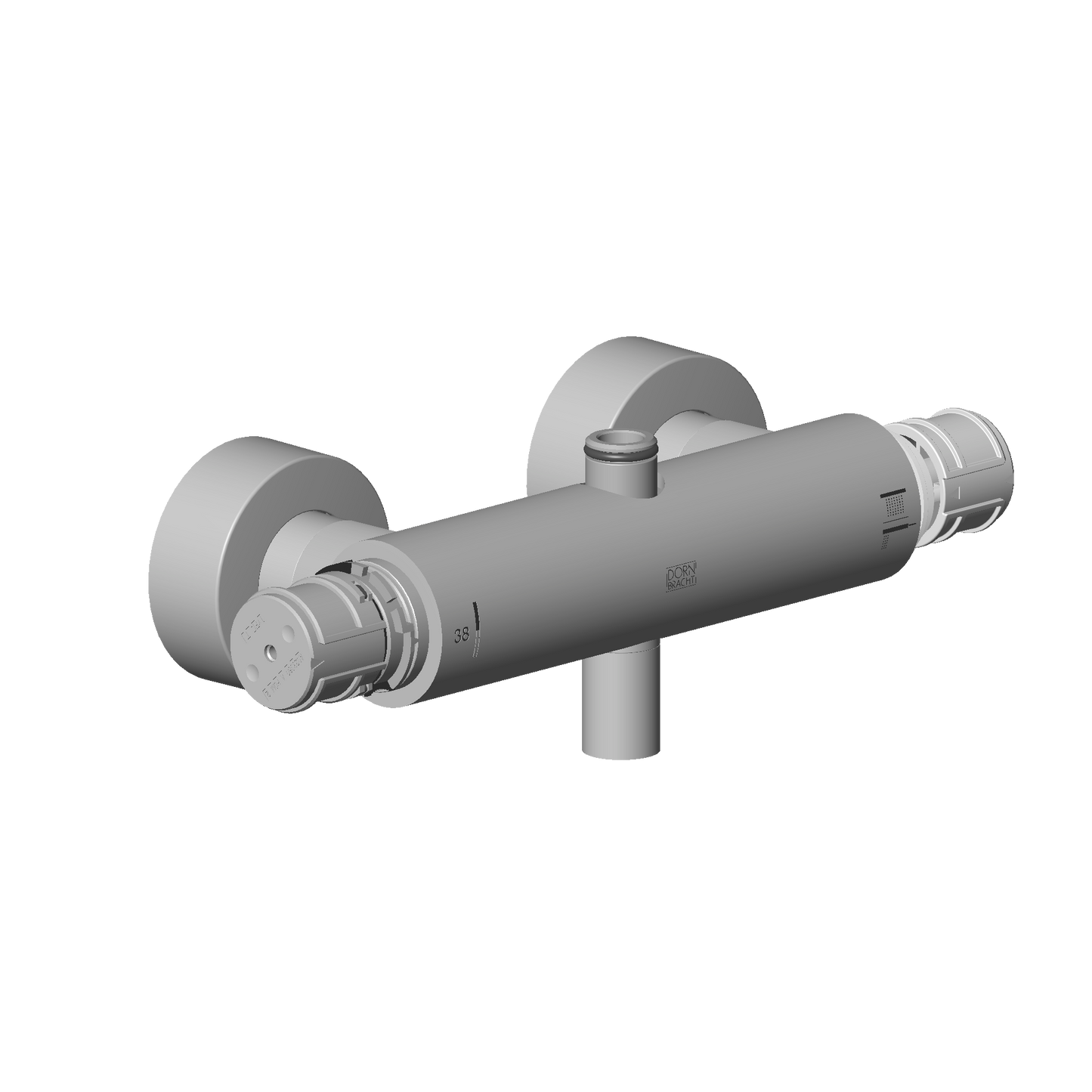 Dornbracht 04170125000 Connection For Thermostat Vertical Assembly With 2-Way Diverter 281 X 126 X 104 MM