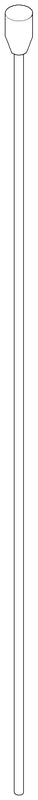 Dornbracht 04202403180-99 Pull Rod For Drain Set With Knob 7 X 410 X 32 Mm - Brushed Dark Platinum