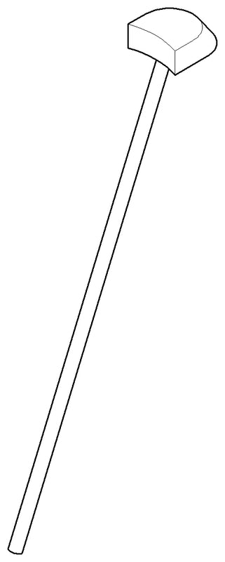 Dornbracht 04205303117-33 Pull Rod For Drain Set With Knob Ø 4 X 400 Mm - Matte Black