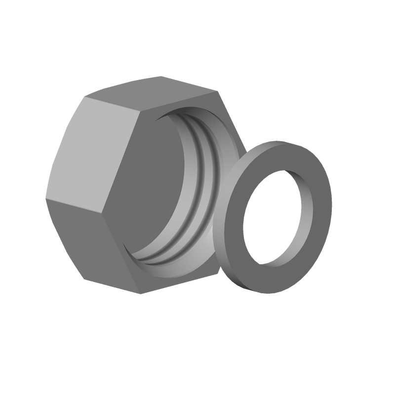 Dornbracht 0421020060092 Cap With Seal Screw Joint 1/2"