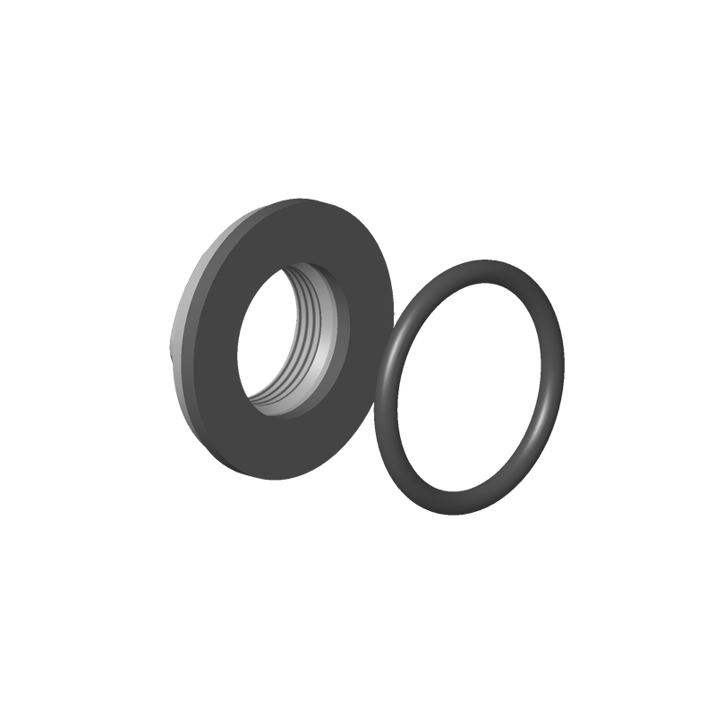 Dornbracht 0423100040490 Mounting Bracket With Seals Ø 45 Mm, 3/4"
