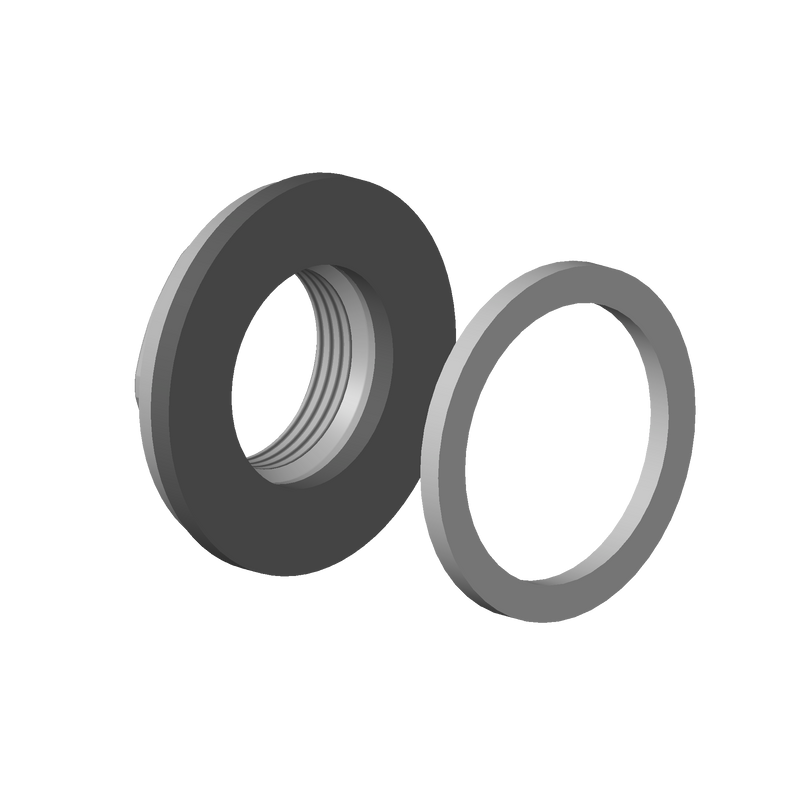 Dornbracht 0423100040590 Mounting Bracket With Seals Ø 45 Mm, 3/4"