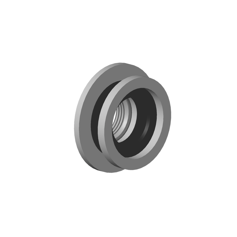 Dornbracht 0423100108890 Mounting Bracket With Seals Ø 53 X 27 Mm, 1/2"