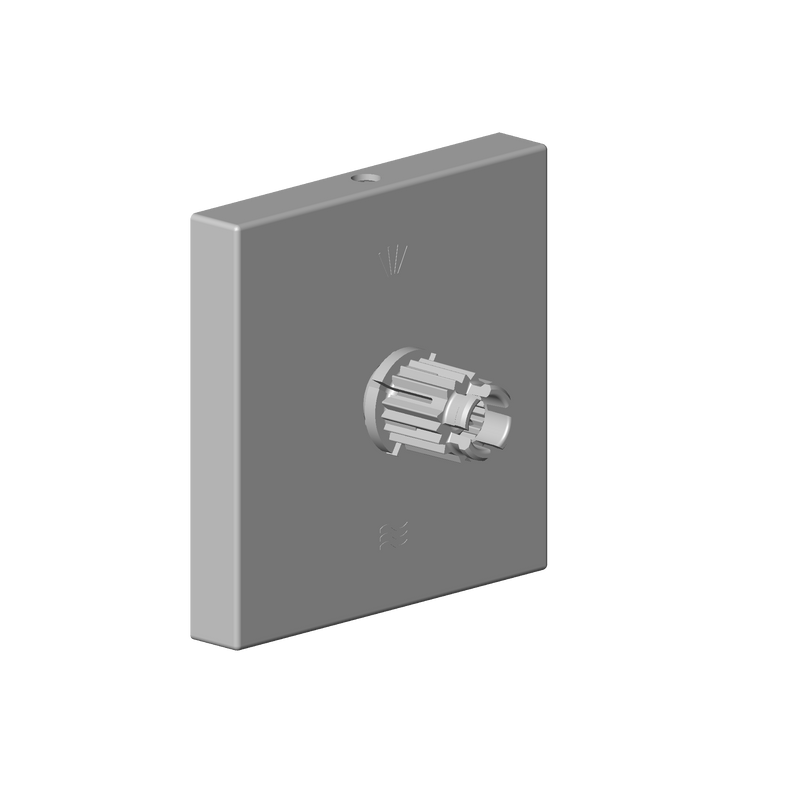 Dornbracht 04279801300-00 Escutcheon With Symbols 60 X 35 X 60 Mm - Chrome