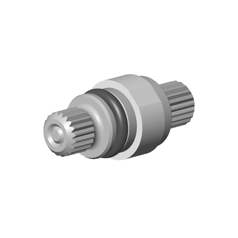 Dornbracht 04290602401-00 Spindle With Double Toothing Ø 12,15 X 30 Mm - Chrome