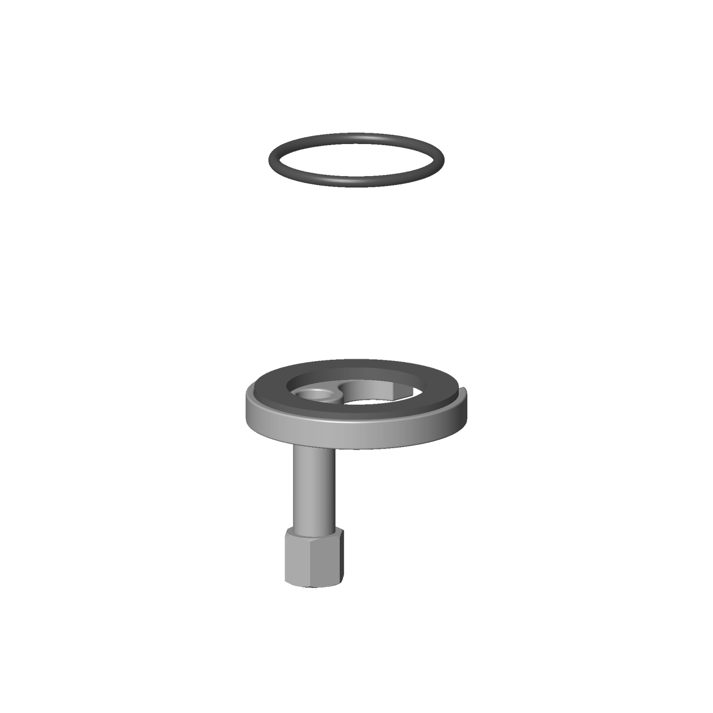 Dornbracht 0430110382590 Mounting Bracket With O-Ring Ø36.17 X 2.62 Mm Ø 52 X 1,5 Mm