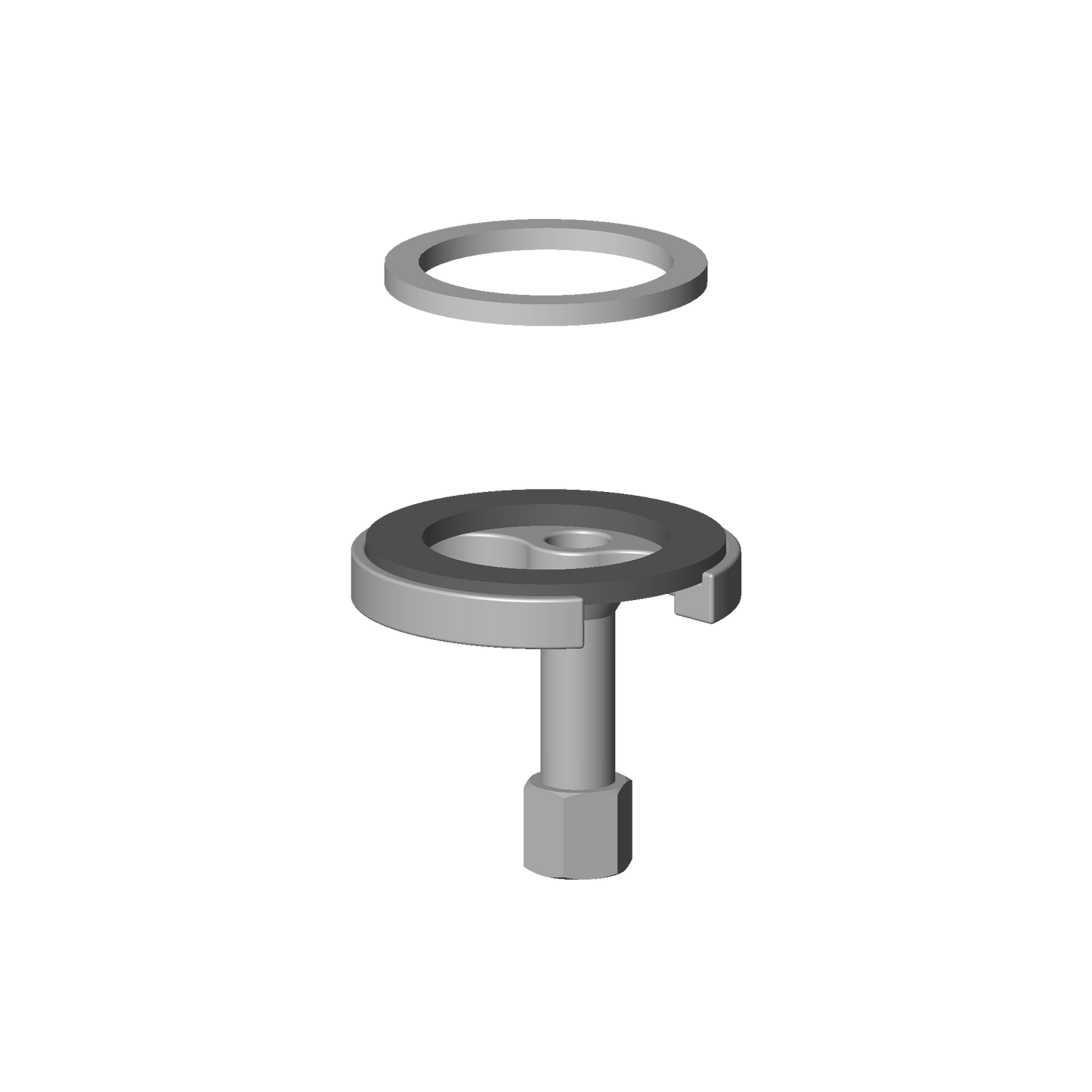 Dornbracht 0430110387090 Mounting Bracket With Gasket 43 X 34 X 3 Mm Ø 52 X 1,5 Mm