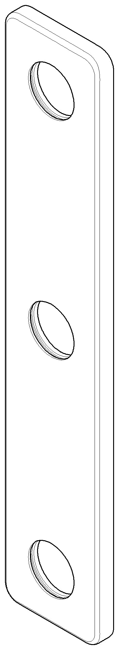 Dornbracht 091101078-00 Escutcheon 55,5 X 295 Mm - Chrome