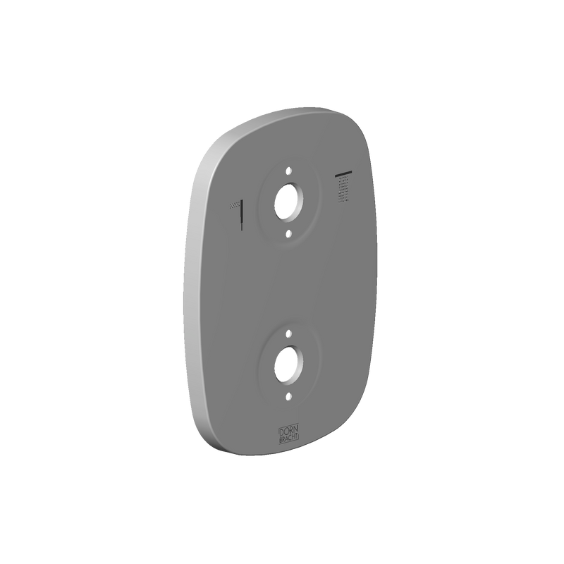Dornbracht 091102228-00 Escutcheon With Symbols 105 X144 X 10 Mm - Chrome