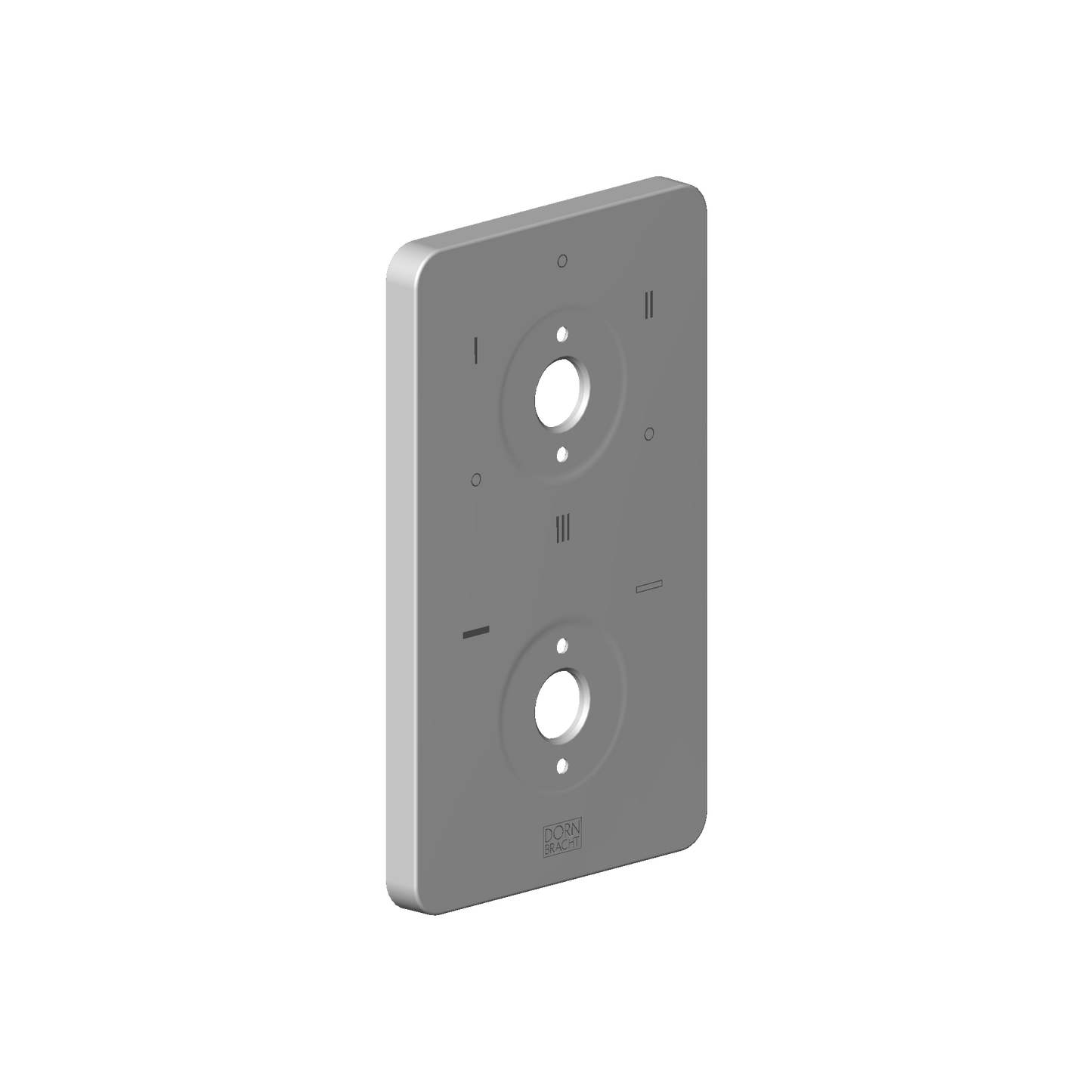 Dornbracht 091102317 Escutcheon For Thermostat With Symbols Us 3-Way: 150 X90 X 9 MM