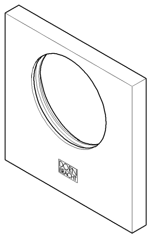 Dornbracht 092773018-47 Escutcheon 78 X 78 X 8,5 X Ø 45,7 Mm - Champagne (22Kt Gold)