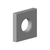 Dornbracht 092787013 Escutcheon 55 X 55 X 9 X Ø 25,2 MM
