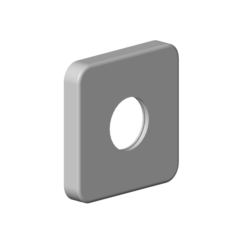 Dornbracht 092796015-00 Escutcheon For Rain Shower Wall 64 X 64 X 9 Mm - Chrome