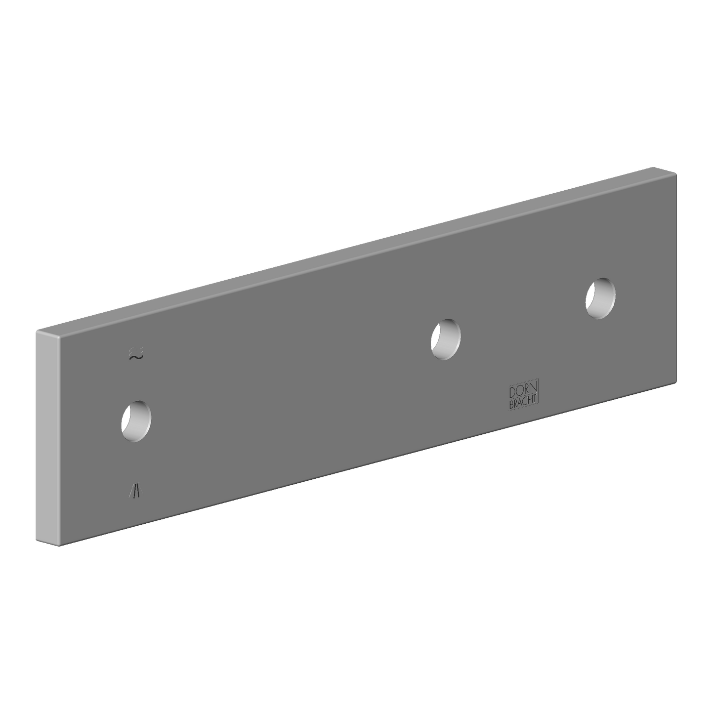 Dornbracht 092798009 Escutcheon With Symbolds / Wall-Mounted Db Logo 240 X 60 X 9 MM - Parent
