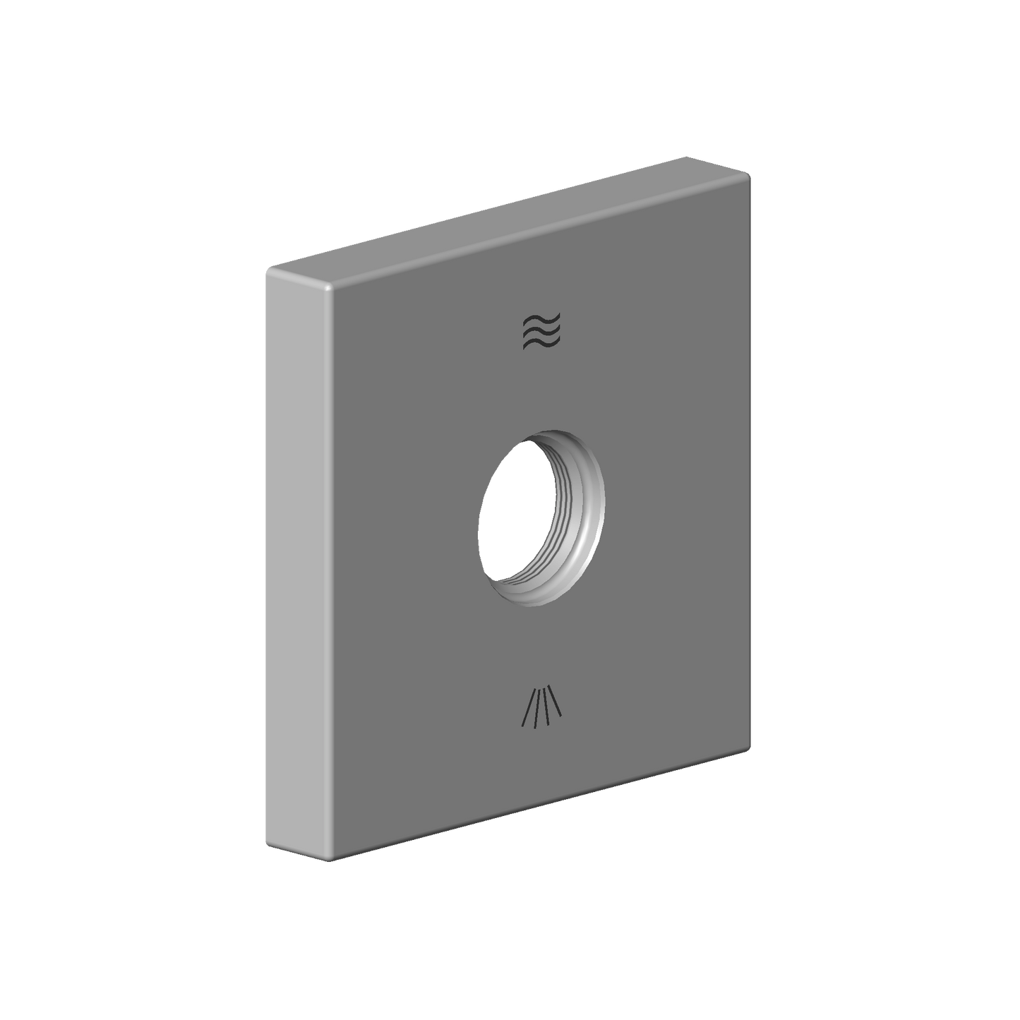 Dornbracht 092798021 Escutcheon With Symbols 60 X 60 X 12,5 MM