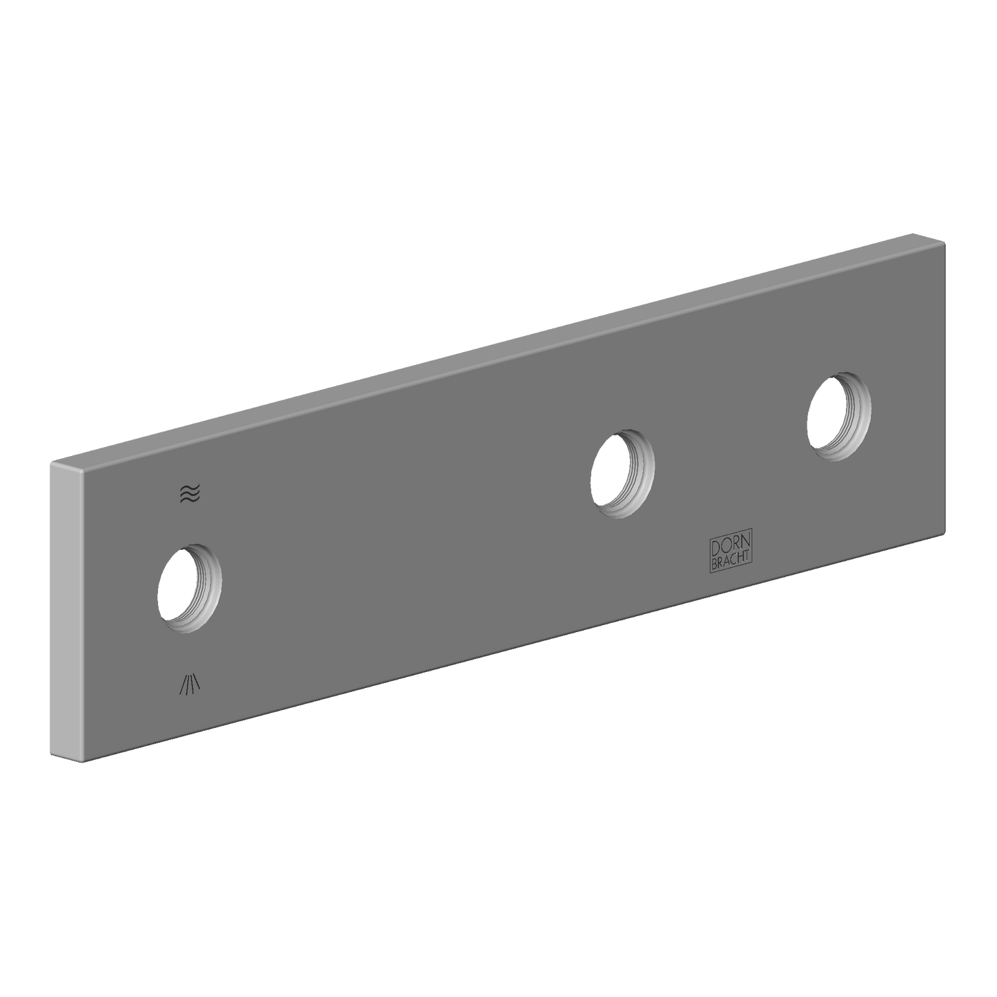 Dornbracht 092798023 Escutcheon Db Logo 60 X 120 X 12,5 MM - Parent