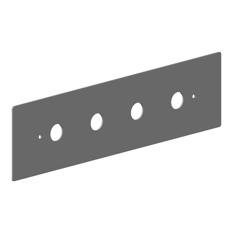Dornbracht 092801014 Escutcheon For Mounting Frame Four-Hole Vertical Assembly 150 X 570 X 3 MM - Parent