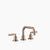 Dornbracht 20705882 Tara Three-Hole Lavatory Mixer With Drain