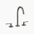 Dornbracht 20713661 Meta Three-Hole Lavatory Mixer With Drain