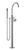 Dornbracht 25863809 Vaia Single-Lever Tub Mixer With Stand Pipe For Freestanding Installation With Hand Shower Set - Parent