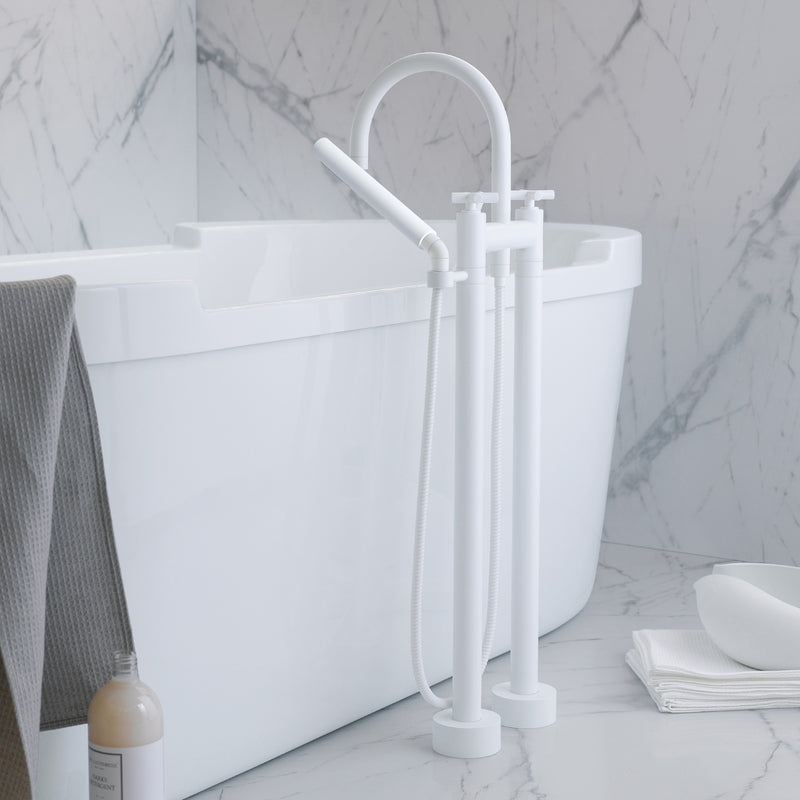 Dornbracht 25943892 Tara Two-Hole Tub Mixer For Freestanding Installation With Hand Shower Set - Parent