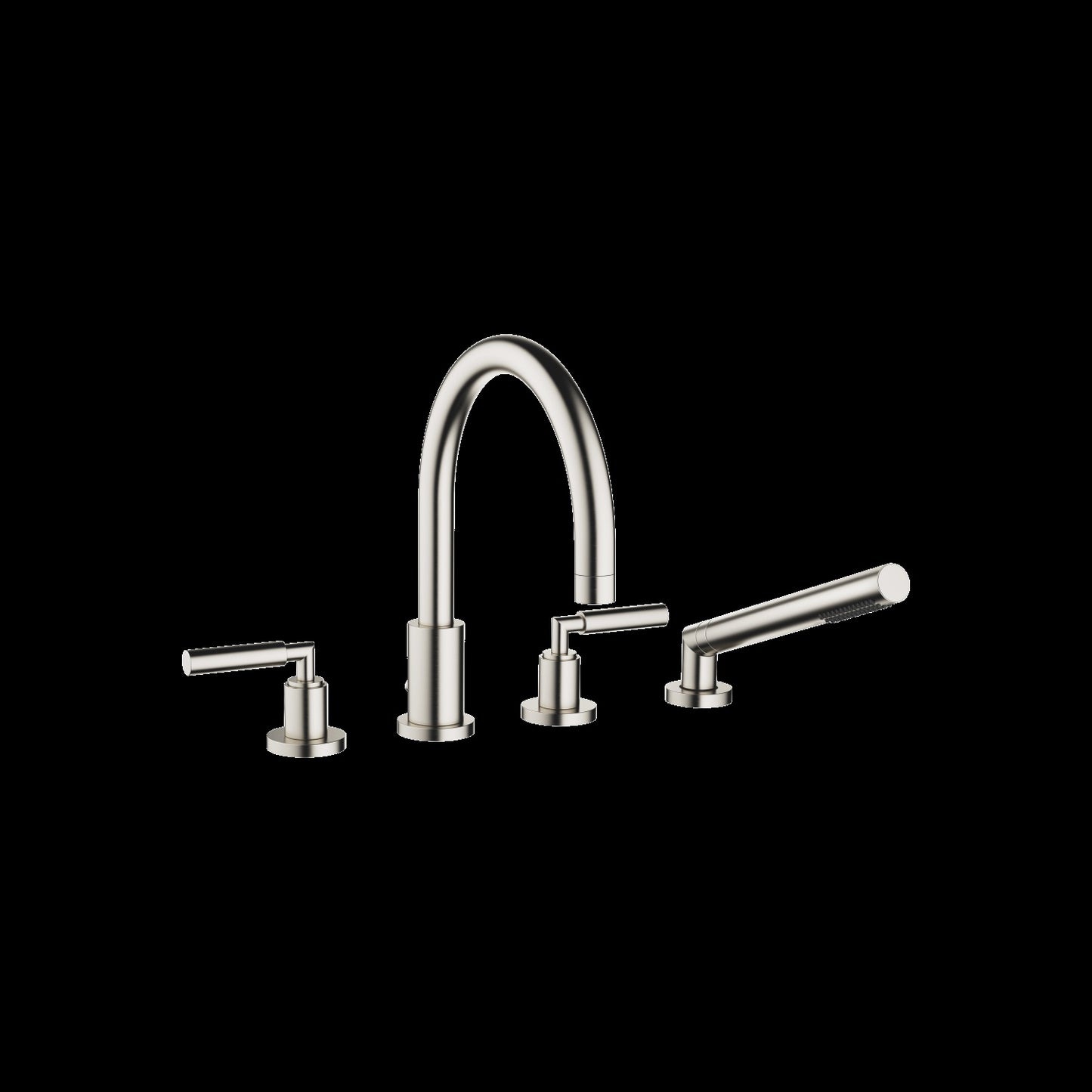 Dornbracht 27512882 Tara Deck-Mounted Tub Mixer, With Hand Shower Set For Deck-Mounted Tub Installation
