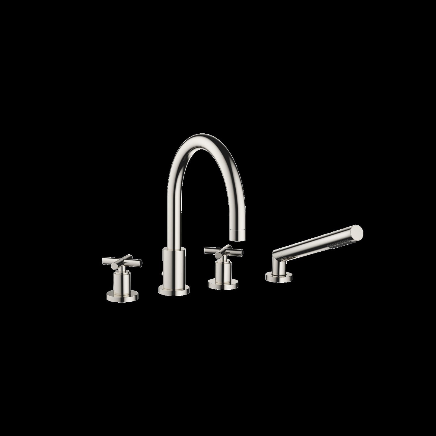 Dornbracht 27512892 Tara Deck-Mounted Tub Mixer, With Hand Shower Set For Deck-Mounted Tub Installation