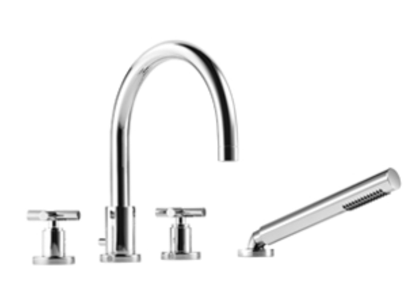 Dornbracht 27512892 Tara Deck-Mounted Tub Mixer, With Hand Shower Set For Deck-Mounted Tub Installation - Parent